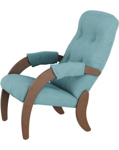 Кресло для отдыха Модель 61 Ткань ультра минт каркас орех от фабрики Мебелик