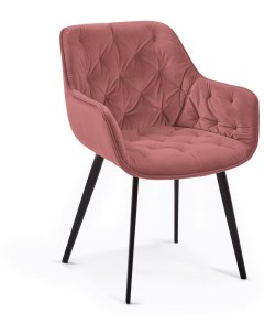 Обеденный стул Mulder Розовый Красный Фанера Сталь Пена La forma (ex julia grup)