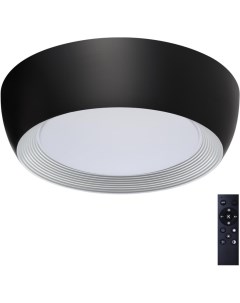 Потолочный светильник Cronus 7716 54L металл акрил белый черный LED 54Вт 3000 6500К D500 IP20 пульт  Sonex