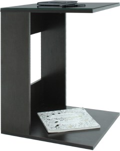 Стол журнальный BeautyStyle 3 венге стекло черное от фабрики Мебелик