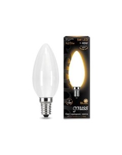 Лампа светодиодная E14 свеча C35 5Вт 2700K теплый свет 420лм 103201105 Gauss