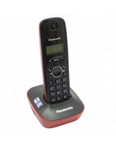 Радиотелефон KX TG1611 DECT АОН красный KX TG1611RUR Panasonic