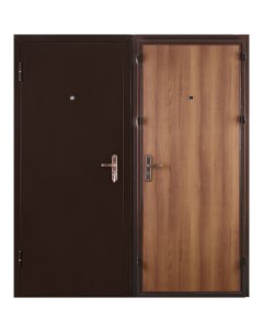 Дверь входная Спец Про левая медный антик итальянский орех 960х2060 мм Промет