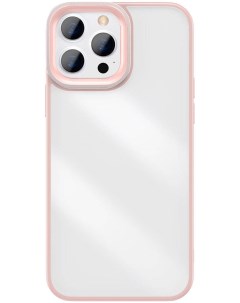 Чехол Crystal case PC TPU для iPhone 13 Pro Max Розовый ARJT001104 Baseus