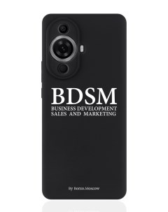 Чехол для смартфона Huawei Nova 11 Pro черный силиконовый BDSM Borzo.moscow