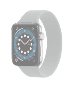 Ремешок для Apple Watch 1 6 SE 42 44 мм силиконовый 135мм Серый Камень Innozone