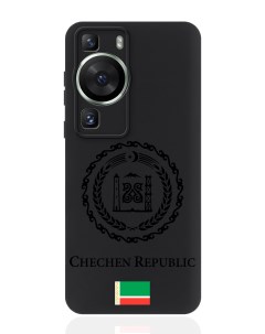 Чехол для смартфона P60 Черный лаковый Герб Чечни Huawei