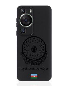 Чехол для смартфона P60 Черный лаковый Герб Азербайджана Huawei
