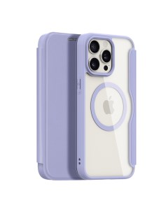 Чехол книжка для iPhone 15 Pro Max Skin X Pro с MagSafe фиолетовый Dux ducis