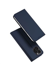 Чехол книжка для iPhone 15 Pro Max Skin series синий Dux ducis