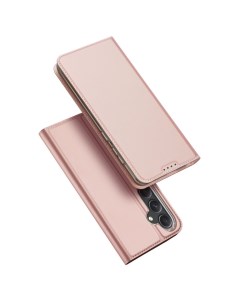 Чехол книжка для Samsung Galaxy S23 FE Skin Pro розовое золото Dux ducis