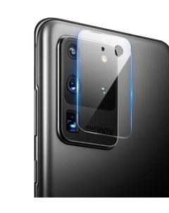 Защитное стекло для Samsung Galaxy S20 Ultra на камеру 2 шт гибридное прозрачное Miuko