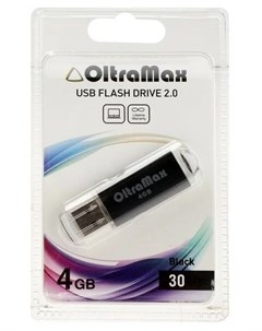 Флешка 30 4 ГБ черный Oltramax