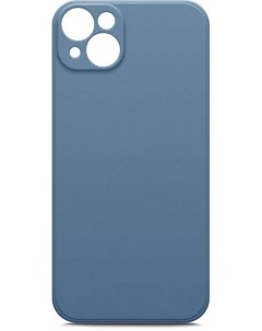 Чехол клип кейс Microfiber Case для Apple iPhone 14 Plus синий 70806 Borasco