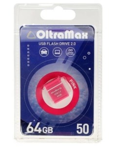 Флешка 50 64 Гб USB2 0 розовая Oltramax