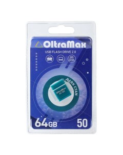 Флешка 50 64 Гб USB2 0 голубая Oltramax