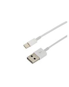 USB кабель для iPhone 5 6 7 моделей шнур 1 м белый Rexant