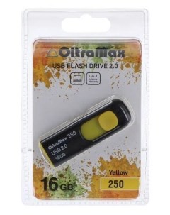 Флешка 16 ГБ OM 16GB 250 желтый Oltramax