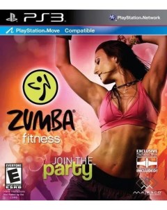 Zumba Fitness Игра спортивная повязка для Playstation Move PS3 Медиа
