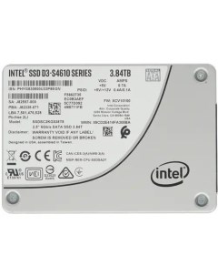SSD накопитель D3 S4610 2 5 3 84 ТБ SSDSC2KG038T801 Intel