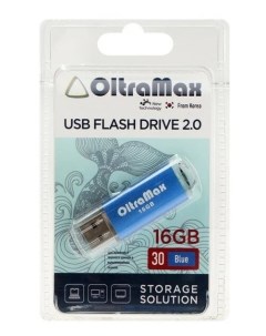 Флешка 30 16 Гб USB2 0 синяя Oltramax