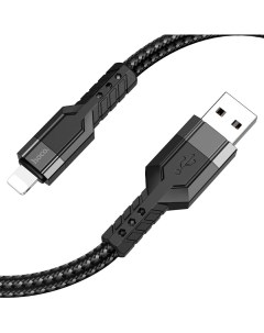 USB дата кабель Lightning U110 1 2м черный Hoco