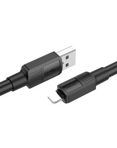 USB дата кабель Lightning X84 1M черный Hoco