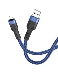 USB дата кабель Lightning U110 1 2м синий Hoco