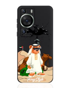 Чехол для смартфона Huawei P60 черный силиконовый Дубай Tony style