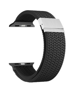 Плетеный нейлоновый ремешок для Apple Watch 38 40 41 mm PLEIONE черный Lyambda