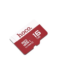 Карта памяти 16Gb Hoco Micro Secure Digital Class 10 Red 6957531085805 Оригинальная Nobrand