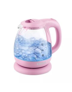 Чайник электрический КТ 653 2 1 л розовый прозрачный Kitfort