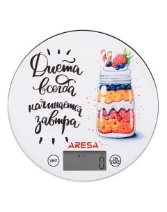 Весы кухонные AR 4311 белый Aresa