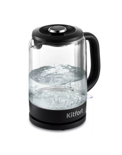 Чайник электрический КТ 6156 1 5 л черный прозрачный Kitfort
