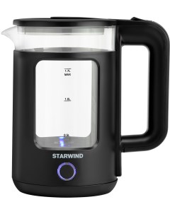 Чайник электрический SKG1053 1 7 л черный прозрачный Starwind