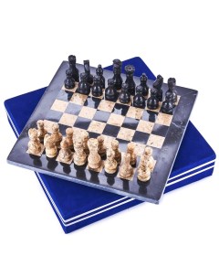 Шахматы каменные Фистер Карфаген мрамор и ракушечник 30 ON W039 Pakshah