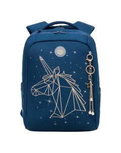 Рюкзак школьный с карманом для ноутбука 13 2 отделения синий RG 466 1 2 Grizzly