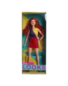 Кукла Looks с кудрявыми рыжими волосами HJW80 Barbie