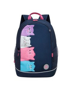 Рюкзак школьный с карманом для ноутбука 13 2 отделения синий RG 463 6 1 Grizzly