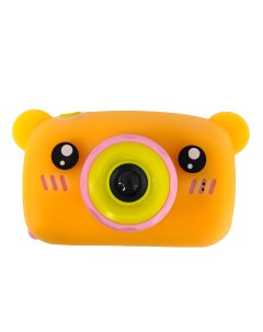 Фотоаппарат детская цифровая фотокамера фотомишкаоранжевый Poco case