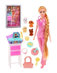 Кукла для девочки Ветеринар с аксессуарами 803928 Наша игрушка