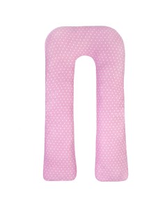 Наволочка к подушке для беременных U образная 340х35 Сердечки розовые Amarobaby