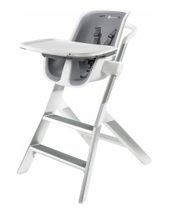 Стульчик для кормления High Chair бело серый 4moms