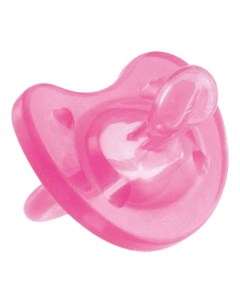 Силиконовая пустышка ортодонтическая Pink Розовая от 4 Мес Chicco