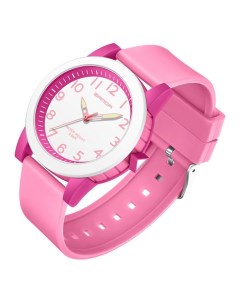 Часы наручные детские d 3 4 см водонепроницаемые светящиеся ремешок силикон розовые Nobrand