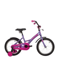 Велосипед Strike 2022 городской детский рама 16 колеса 16 фиолетовый ч Novatrack