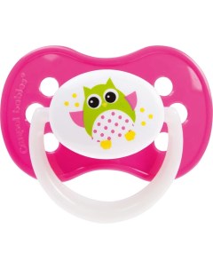 Пустышка Canpol Owl симметричная силикон 6 18 мес арт 22 569 цвет розовый Canpol babies