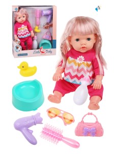 Кукла для девочки Моя малышка со звуком пьет и писает 803809 Наша игрушка