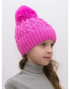 Шапка детская для девочек 3127428 цвет розовый размер 50 56 Lanacaps