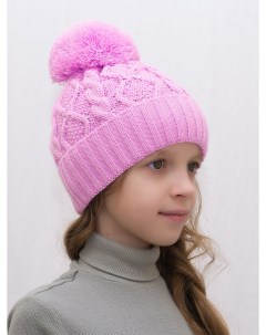 Шапка детская для девочек 3127410 цвет розовый размер 50 56 Lanacaps